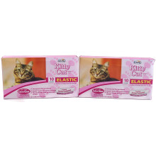 Kitty Cat AlfaPet Extra-Giant Elastic Sta-Put Katzentoiletteneinlagen, 10 Stck (2er-Pack)