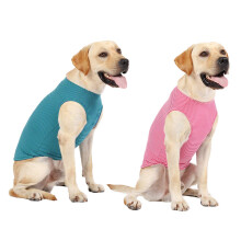 WEONE Sommer-T-Shirts fr Hunde, gestreift, Baumwollhemd, atmungsaktiv, weich, Basic-Kleidung fr kleine, mittelgroe und groe Hunde, Jungen und Md