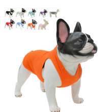 Lovelonglong 2019 Sommer-Haustierkleidung, Hundekleidung, unbedruckte T-Shirts, gerippte Tanktops, Fadenwesten fr groe, mittelgroe und kleine Hund