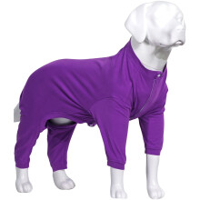 Lovelonglong Four Feet Dog Lightweight Pajamas  Pure Cotton Dog Jumpsuits 4 Legs Dog Onesies T-Shirt Stylish PJS Puppy Costume for Large Medium S