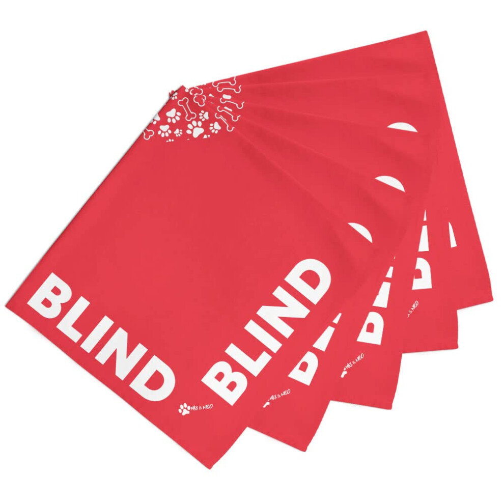 Max Et Neo Dog Bandanas - Nous Donnons 1 Pour 1 Aux Sauvetages Pour Chiens Pour Chaque Produit Vendu (5 Blinds De Pack)-image