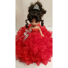 COLECCIONES DE KINNEX POR AMANDA 17 """" Momento precioso mueca de vinilo de quinceanera (membrillo anos) ~ rojo ~ arc8421-14r