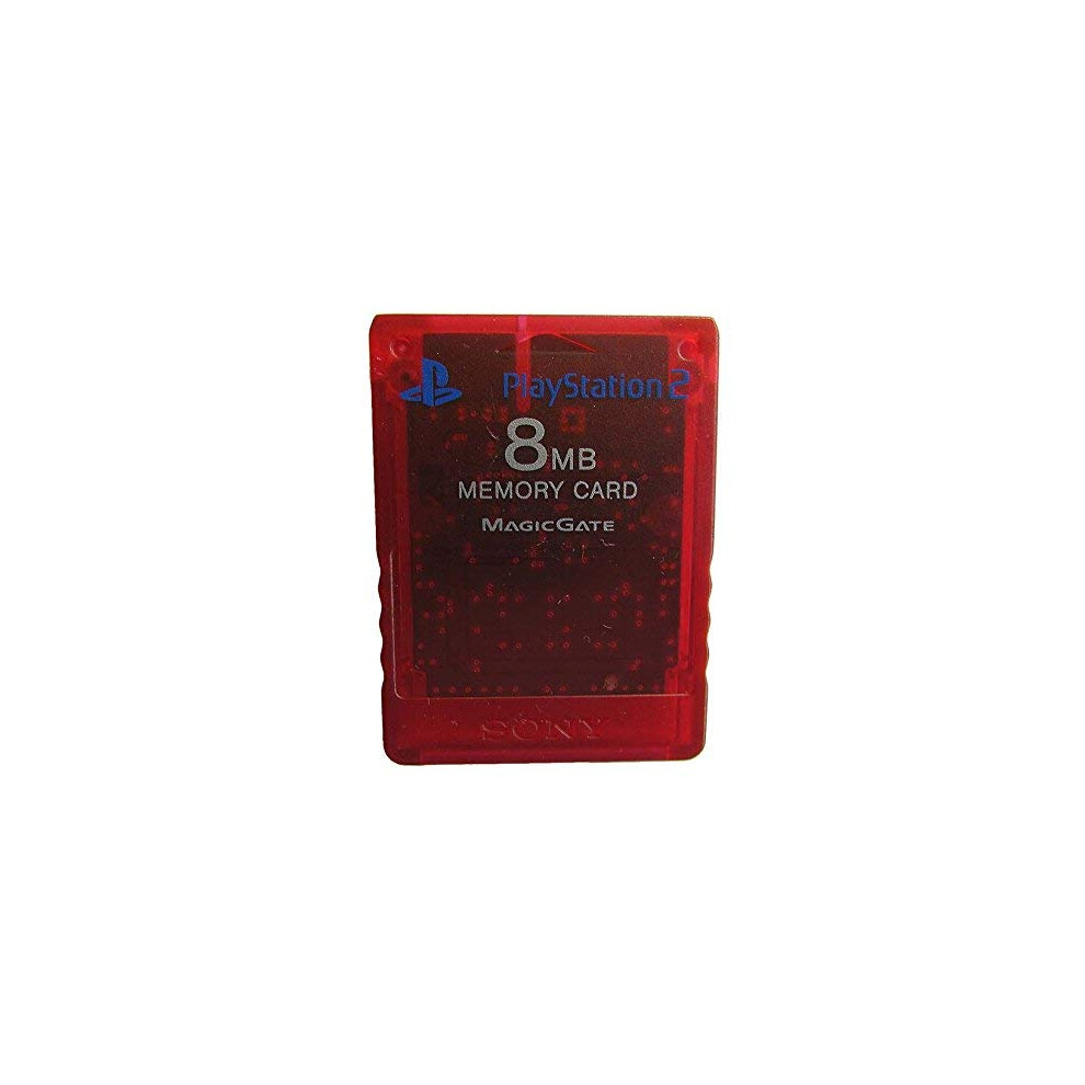 Sony PS2 Memory Card - Red - 8MB (Renewed)