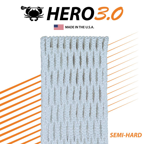 ECD Lacrosse Hero 3.0 Mesh - Halbhart - Wei 2