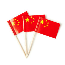 Kina Flag Kinesisk lille tandstikker Mini Stick Flag dekorationer (100 stk)
