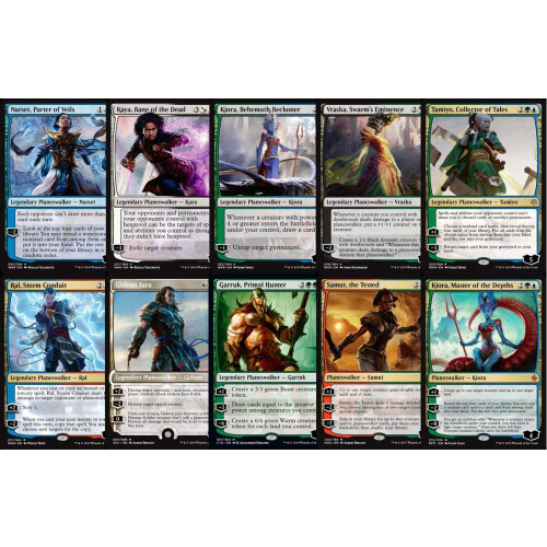 10 MTG Assorted Planeswalkers - Inkluderer Mythics Sj?ldne Uncommons - NM/M!!!