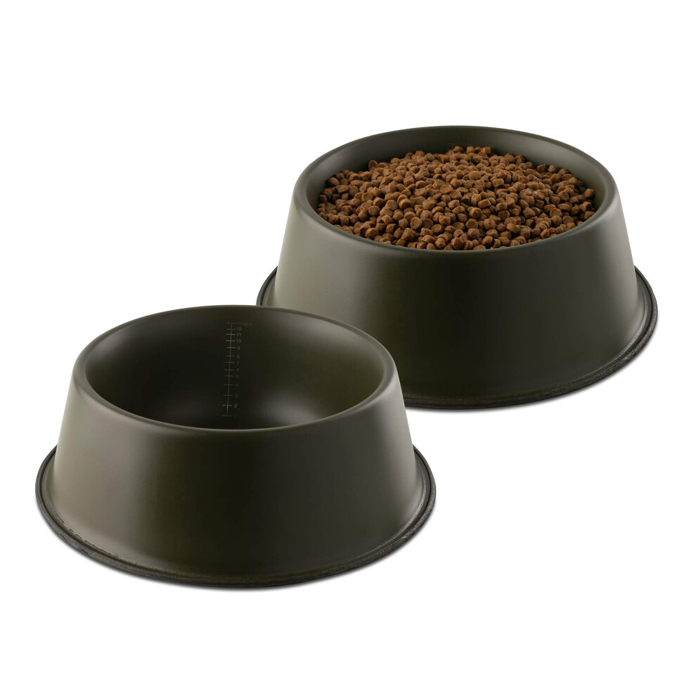 Flourish Nerezov Misky Pro Psy | Extra Siln Miska Pro Domc Mazlcky | Protiskluzov Silikonov Misky Pro Domc Mazlcky Na Granule A Vodu Pro Sn-image
