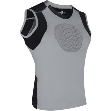 Exxact Sports Jugend-Baseball-Brustschutz, gepolsterter Brustbein-Brustschutz, Softball-Brustschutz, Mdchen-Jugend (Grau YM)