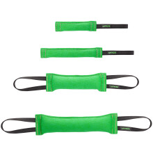 Viper Heavy Duty French Linen Dog Bite Tug Toy - K9 Trainer Resistente e Durvel para Ces Shutzhund IPO K-9 - Verde - 12 pol. L x 1,5 W