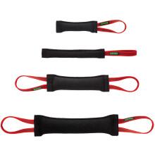 Viper Heavy Duty French Linen Dog Bite Tug Toy - K9 Trainer Resistente e Durvel para Ces Shutzhund IPO K-9 - Preto - 12 pol. L x 1,5 W