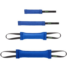 Viper Heavy Duty French Linen Dog Bite Tug Toy - K9 Trainer Resistente e Durvel para Ces Shutzhund IPO K-9 - Azul - 12 pol. C x 2 pol. W