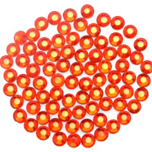 1500 kappaletta Hot Fix Glass -tasakantaisia ??strassikiviä HotFix pyöreitä kristallihelmiä (oranssi SS16)