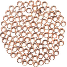 1000 kappaletta Hot Fix Glass Flatback strassikiviä HotFix Round Crystal Gems (Kevyt samppanja SS20)