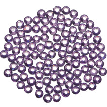1500 stykker Hot Fix Glas Flatback Rhinestones HotFix runde krystalsten (Tanzanite SS16)