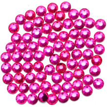 3 000 kappaletta Hot Fix 3 MM:n lasista litteät strassit HotFix pyöreät kristallihelmet (Rose Pink SS10)