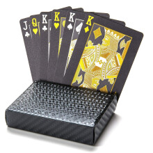 KALIFANO luksus sort-guld folie-spillekort - Elegant vandt?t, cool s?t kort med anvendelser fra magi til poker - Perfekt til fester og gaver