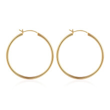 MOOHAM GOLD CHOOP ORECCHI - 14k oro oro 925 sterling in argento sterling post ipoallergenico di grandi dimensioni dei cerchi di cerchi per donne gioi