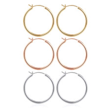 MOOHAM GOLD CHOOP ORECCHI PER DONNE - GRANDE BRIGGIORE 14K PLATTO STERING STERLING POST POSSO IPOALLERGENIC CHOOPS PACCHE