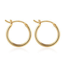 Brincos de argola de ouro M MOOHAM  Brincos de argola pequenos e hipoalergnicos banhados a ouro 14k em prata esterlina 925 para mulheres joias