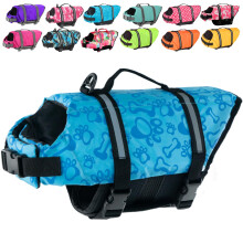 Colete salva-vidas para ces Doglay Colete salva-vidas para ces para natao, passeios de barco Colete salva-vidas ajustvel para filhotes com l