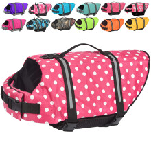 Colete salva-vidas para ces Doglay Colete salva-vidas para ces para natao, passeios de barco Colete salva-vidas ajustvel para filhotes com l