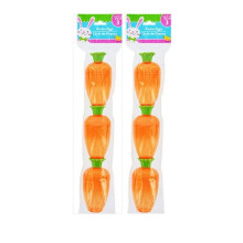 IOS p?skegulerodsformede, udfyldelige godbidder Gennemsigtige plastikbeholdere (orange 4inx3in) ,6 stk.. Fantastisk til b?rns p?skejagtfest