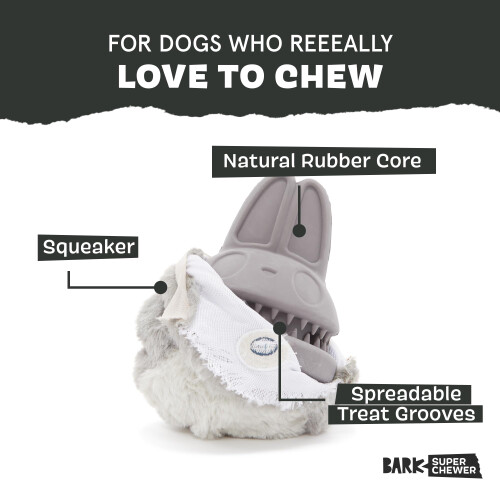 Collection BARK Super Chewer Collection Rubber Rabbit Hundeleget?j - Hare Raiser 1