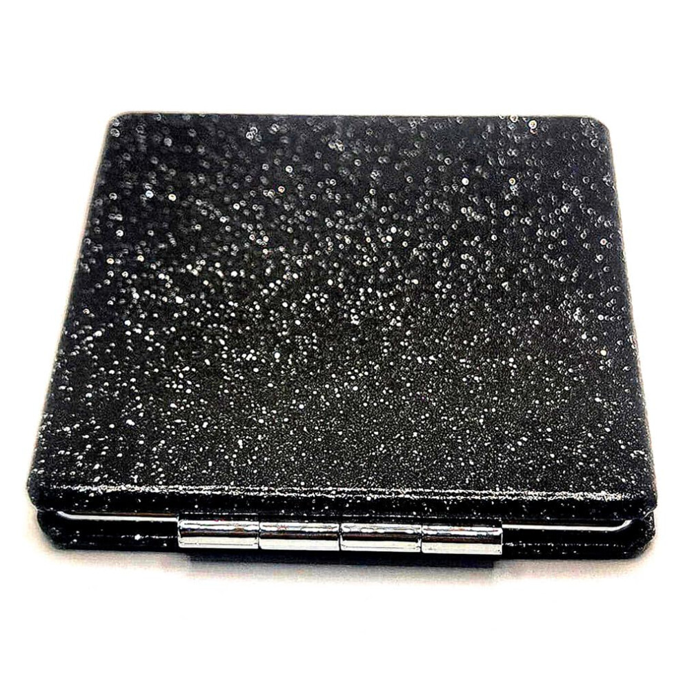 Mpowtech Silver Compact Mirror For Women - 2.76'' Small Mirror For Purse Portable Travel Makeup Mini Mirror Folding Handheld 2-Sided 1X/2X Magnifying