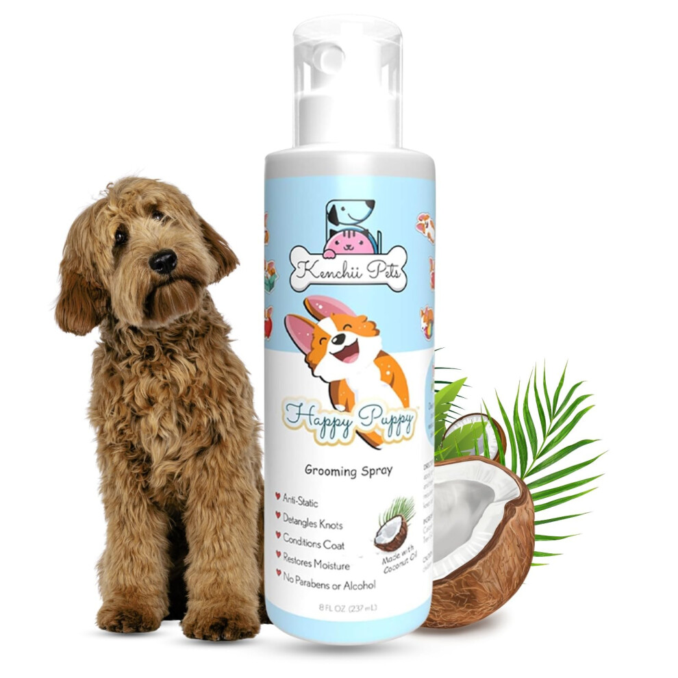 Spray De Toilettage Des Animaux Professionnels Pour Chiots Et Chiens | Spray De Dmler Des Chiens Hydratants Entirement Naturels | Puppy Retrac-image