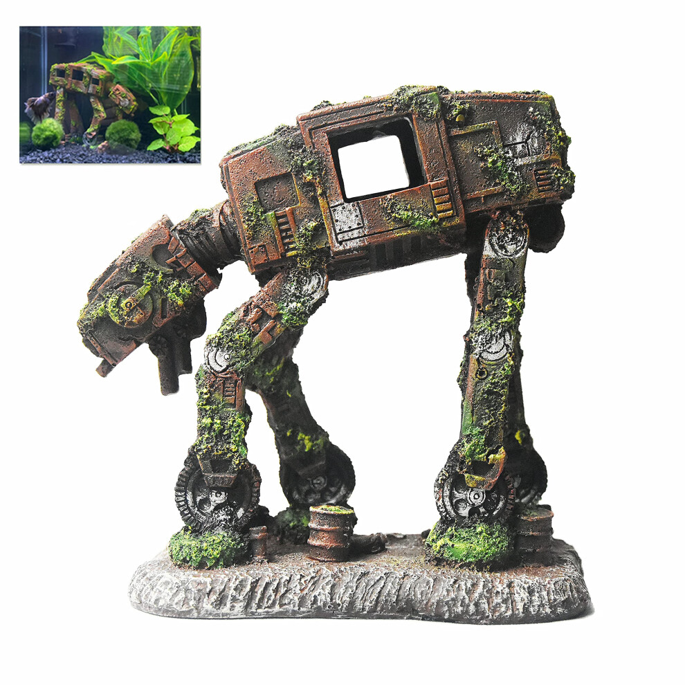 fazhongfa Fish Tank Decorations Star Wars Aquarium Accessories Small to Large Fish Tank Resin Decor for Betta Goldfish Hideouts Cave Hide Ornamen