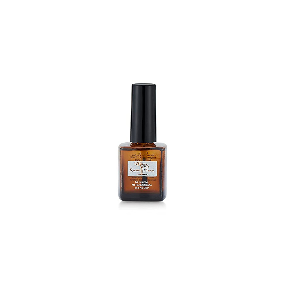 Karma Organic Natural Nail Treatment - Non -Toxic Nail Art Vegan And Cruelty-Free Nail Paint Design For Men's (5 Free Quick Dry Top Coat)