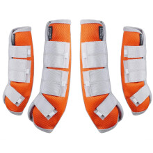 Harrison Howard Horse Fly Boots Protetores de perna Conjunto de proteo de botas contra mosca de 4 laranja tamanho real