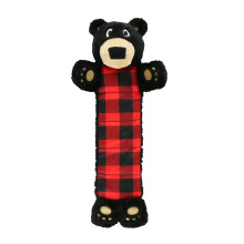 Lazy One Bear Squeaky Hundeleget?j Soft Crinkle Leget?j til hunde Holdbart stof til sm? mellemstore og store racer