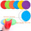 Bvrbaory 6 Pack Dog Flying Discs - Interactive  Soft Floating Saucer for Small  Medium Dogs - Safe on Teeth 3