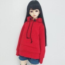 XiDonDon 30CM / 45CM / 60CM Nukkevaatteet 1/3 1/4 1/6 BJD Nukketarvikkeet BJD SD SD DIY Muoti Huppari Lelut Nuket Vaatteet (1/4 punainen)
