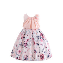 Cosplay Life Elegant blomsterkjole til piger Ung voksen modesl?jfe Blomst talje B?rnefest Festival i alderen 5-9 ?r (fersken 5 ?r)