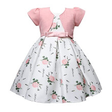 Cosplay Life Elegant blomsterkjole til piger Ung voksen modesl?jfe Blomst talje B?rnefest Festival i alderen 5-9 ?r (pink 7 ?r)