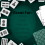 Feltectors Capa de jogo de mesa de feltro para mesas quadradas de 34 a 36 polegadas para Poker Mahjong Bridge e jogos de tabuleiro - Verde 3