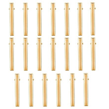 Alligator Hair Clips 20pcs Gold Metal Hair Clamps DIY Hairbow Hairpin Crafts Accessory for Arts Crafts Projects Hair Styling and Makeup (Type B)