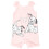 Disney Disney Classics Patch Macaco infantil para meninas e tiara rosa 5T 4