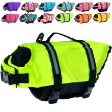 Doglay Life Chaqueta Life Life Chaleco para natacin de pastores ajustables con rayas reflectantes Buoyanca superior Vest de natacin para perros me