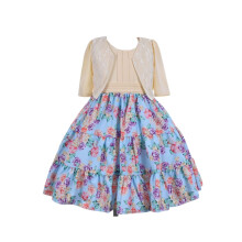 Cosplay Life Blomsterkjole til piger og unge voksne Modeblomster talje B?rnefest Festivalkjole i alderen 5-9 ?r (bl? 6 ?r)