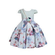 Cosplay Life Blomsterkjole til piger og unge voksne Modeblomster talje B?rnefest Festivalkjole i alderen 5-9 ?r (Gr?n 6YRS)