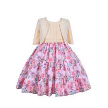 Cosplay Life Blomsterkjole til piger og unge voksne Modeblomster talje B?rnefest Festivalkjole i alderen 5-9 ?r (Pink 7YRS)