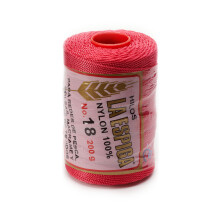 Espiga Nr. 18  100 % Nylon-Omega-Schnur zum Stricken und Hkeln  77 Erdbeere