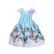 Cosplay Life Blomsterkjole til piger og unge voksne Modeblomster talje B?rnefest Festivalkjole i alderen 5-9 ?r (Mintgr?n 5YRS)