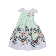 Cosplay Life Blomsterkjole til piger og unge voksne Modeblomster talje B?rnefest Festivalkjole i alderen 5-9 ?r (Gr?n 6YRS)