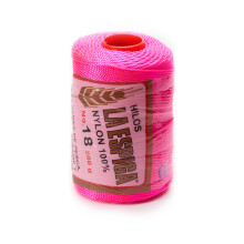 Espiga Nr. 18  100 % Nylon-Omega-Schnur zum Stricken und Hkeln  87 Neonrosa