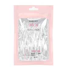 Kiara Sky Gelly Tips Refill Pack - Soak Off Soft Gels - Coffin Shape (Long Length) (Sizes 0 1 2)