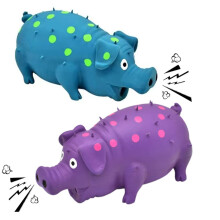ZHENJIER Squeaky Pig Dog Toys 2 Pack Grunting Pig Dog Toy That Oinks Grunts for Small Medium Large Dogs Grunting Pig Sound Play Dog Toy